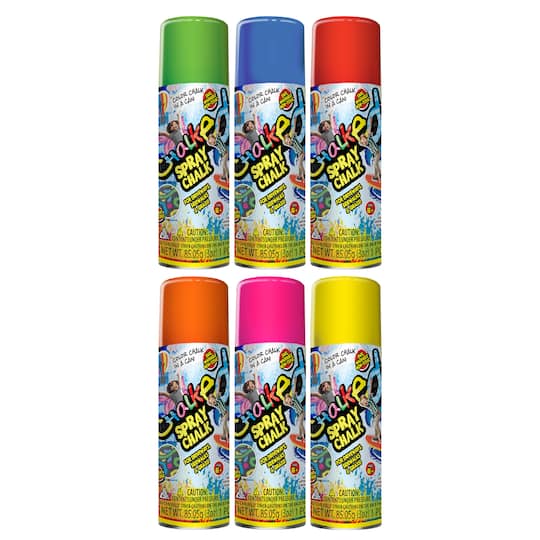 Assorted JA-RU Chalked Spray Chalk in a Can, 1pc.